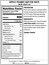 Apple Peanut Butter Oats
