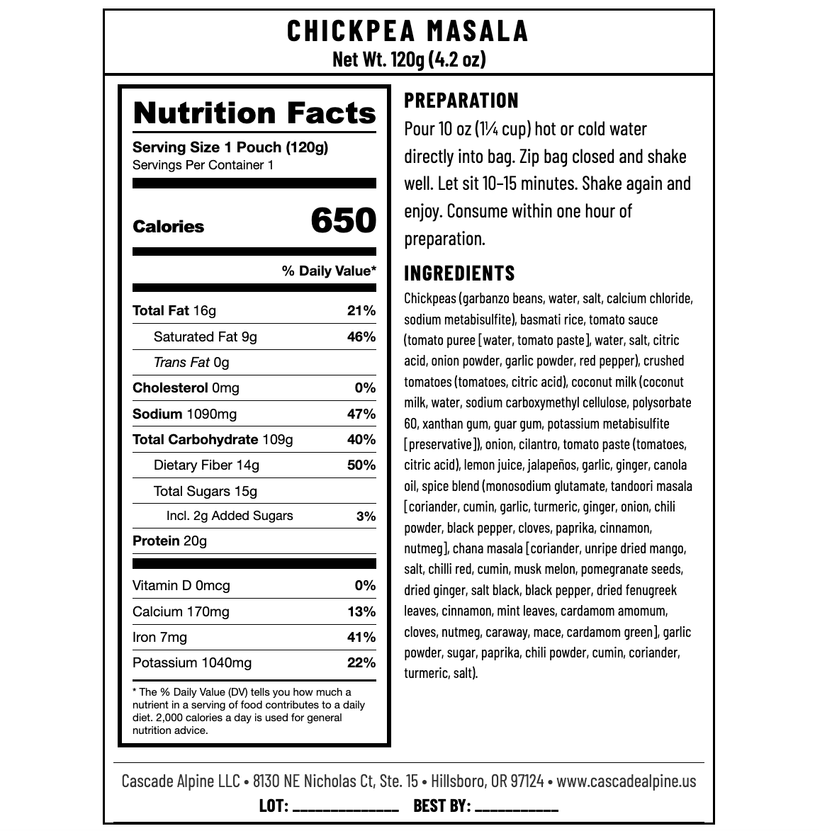 Chickpea Masala