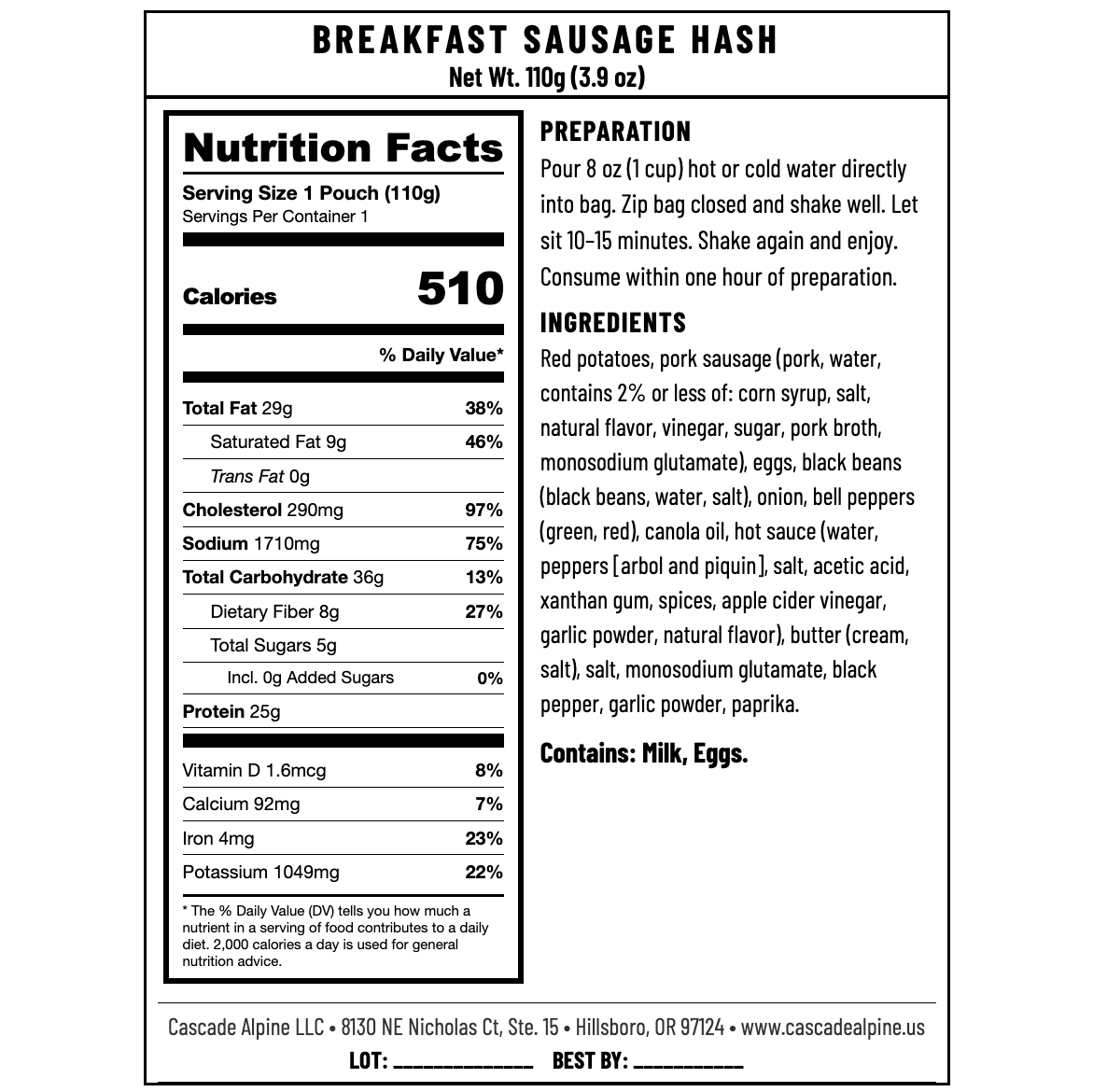 Breakfast Sausage Hash