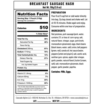 Breakfast Sausage Hash
